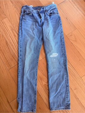 Levi's Light Blue Wonen’s The 501 Straight Jeans